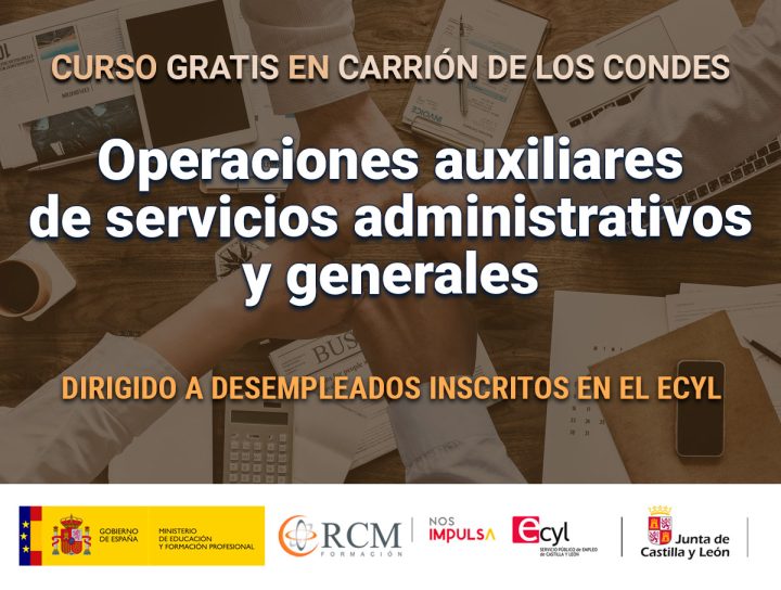 desempleados de Opreaciones auxiliares administrativas en Carrión de los Conde